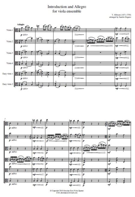 Albinoni - Introduction and Allegro