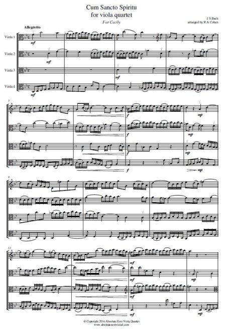 Bach, J S  - Cum Sancto Spiritu