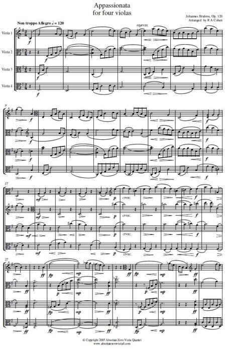Brahms - Appassionata