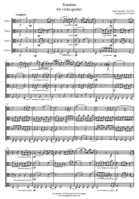 Cherubini - Sonatina