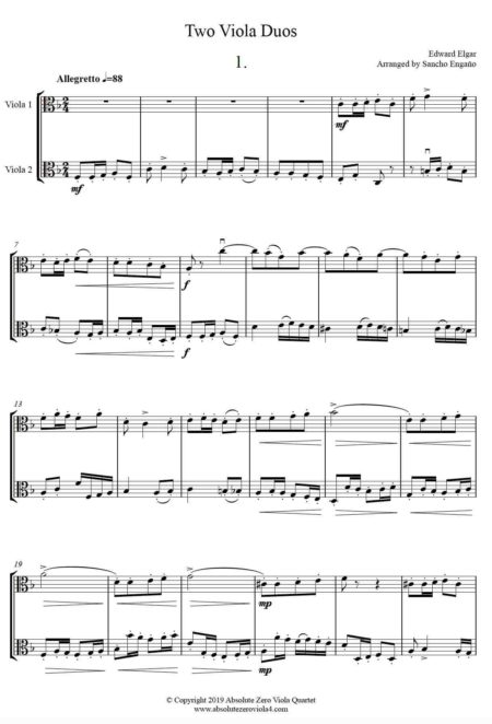 Elgar - Two Viola Duos