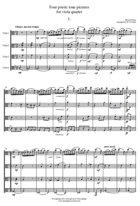 Grieg - Four Poetic Tone Pictures