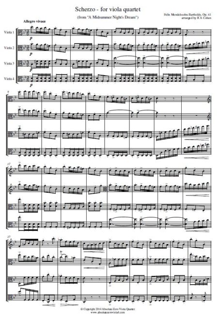 Mendelssohn - Scherzo