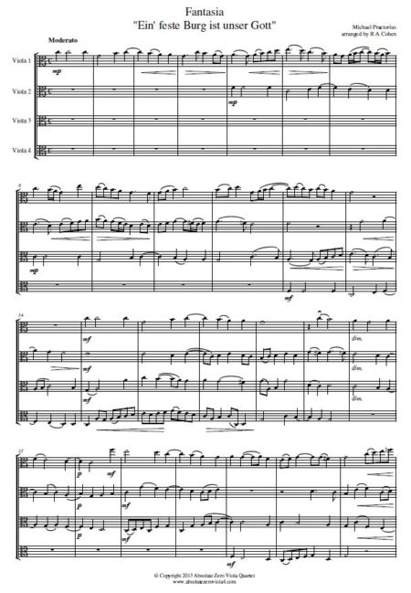 Praetorius - Fantasia for four violas