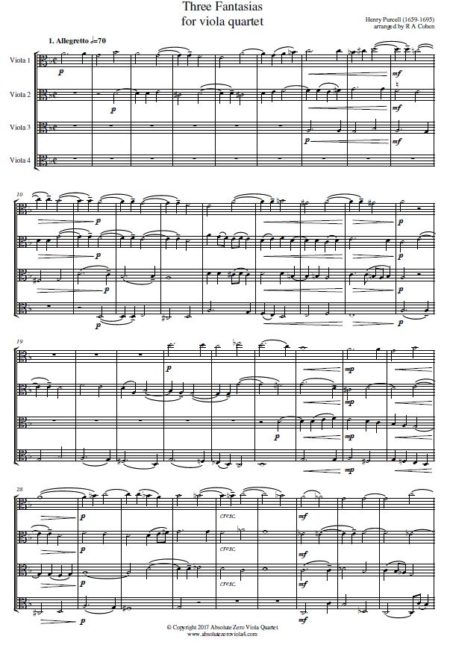 Purcell - Three Fantasias