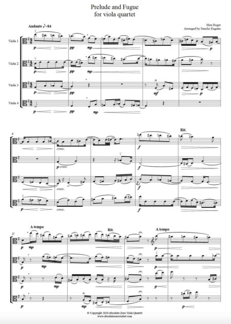 Reger - Prelude and Fugue