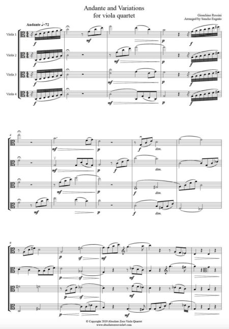 Rossini - Andante and Variations