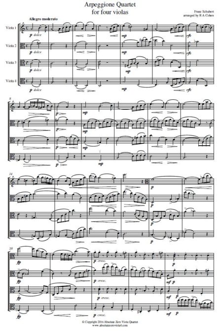 Schubert - Arpeggione Quartet