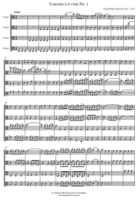Telemann - Four Concerti