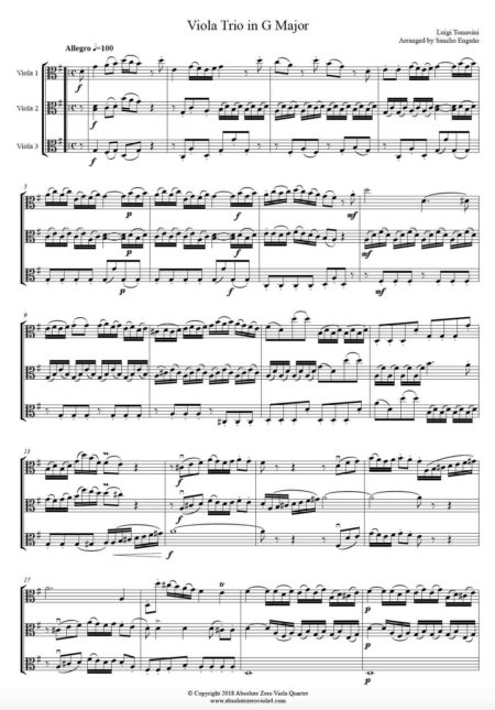 Tomasini - Viola Trio in G Major