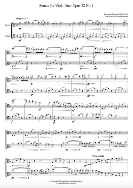 Offenbach - Sonata for Viola Duo