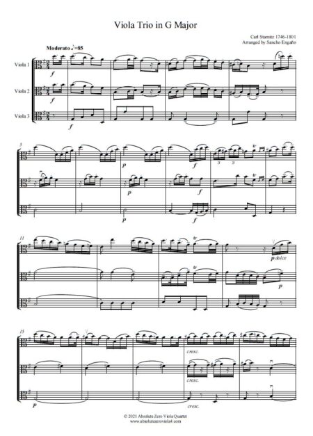 Stamitz - Viola Trio in G Major