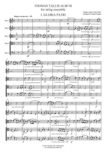 Tallis - Album for String Ensemble