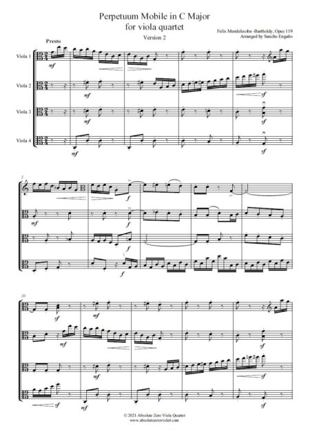 Mendelssohn - Perpetuum Mobile