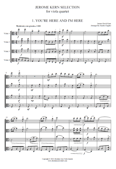 Kern - Selection for Viola Quartet