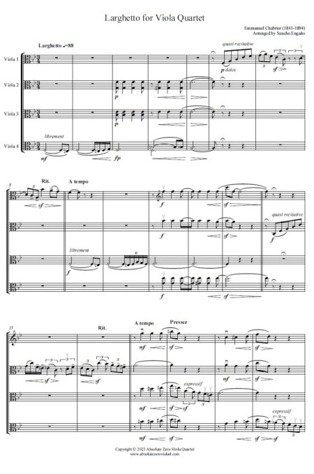 Chabrier - Larghetto