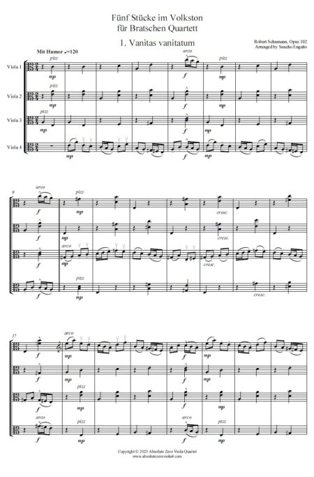 Schumann, R. - Five Folk Tunes