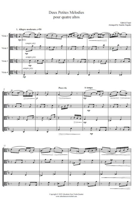 Fauré - Deux Petites Mélodies