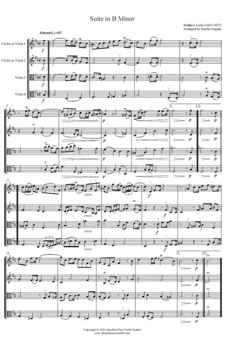 Locke - Suite in B Minor