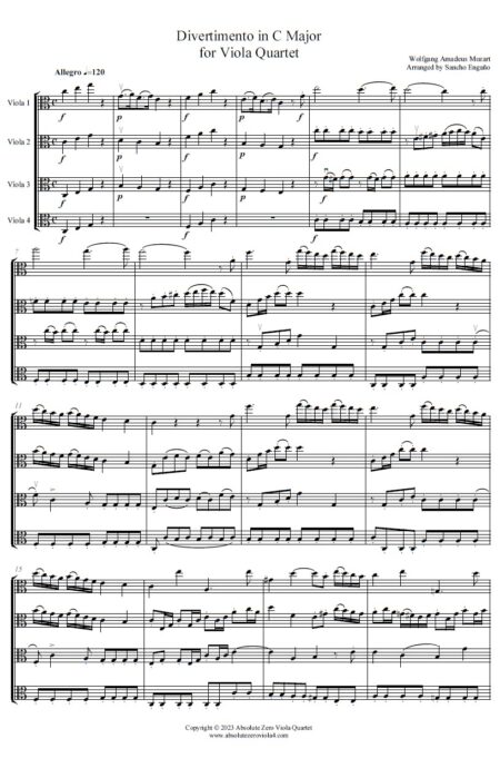 Mozart - Divertimento in C Major