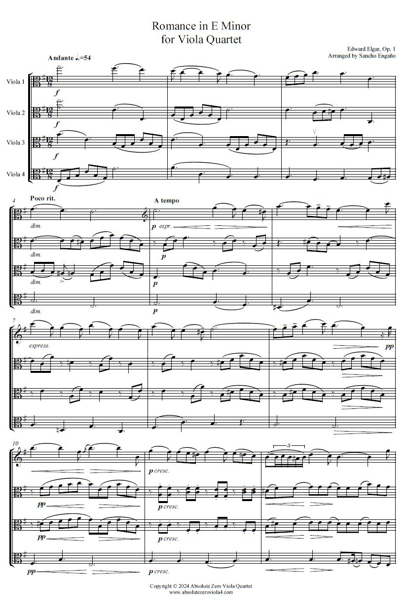 Elgar - Romance in E Minor