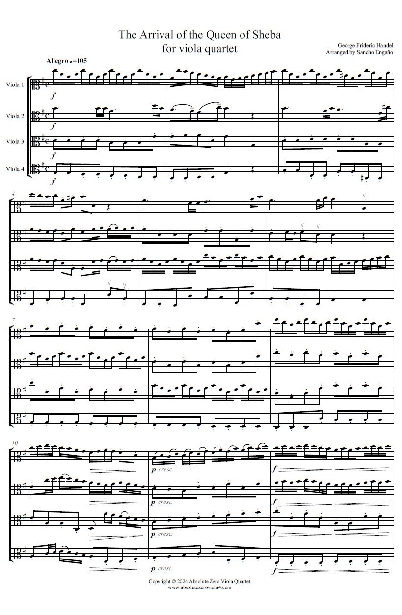 Handel - The Arrival of the Queen of Sheba