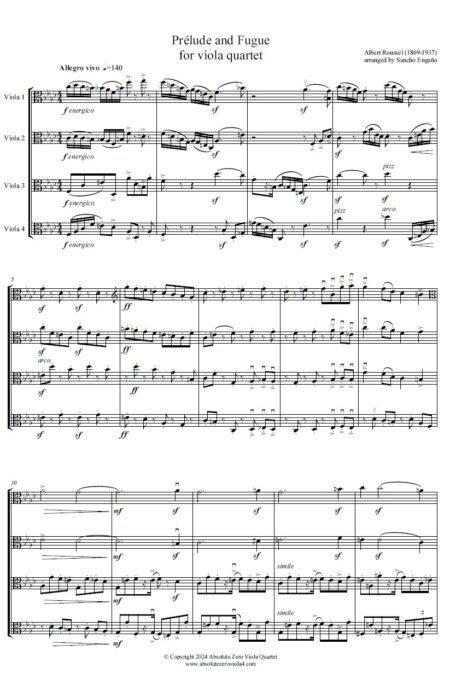 Roussel - Prélude and Fugue