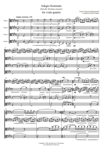 Rachmaninoff - Adagio Sostenuto