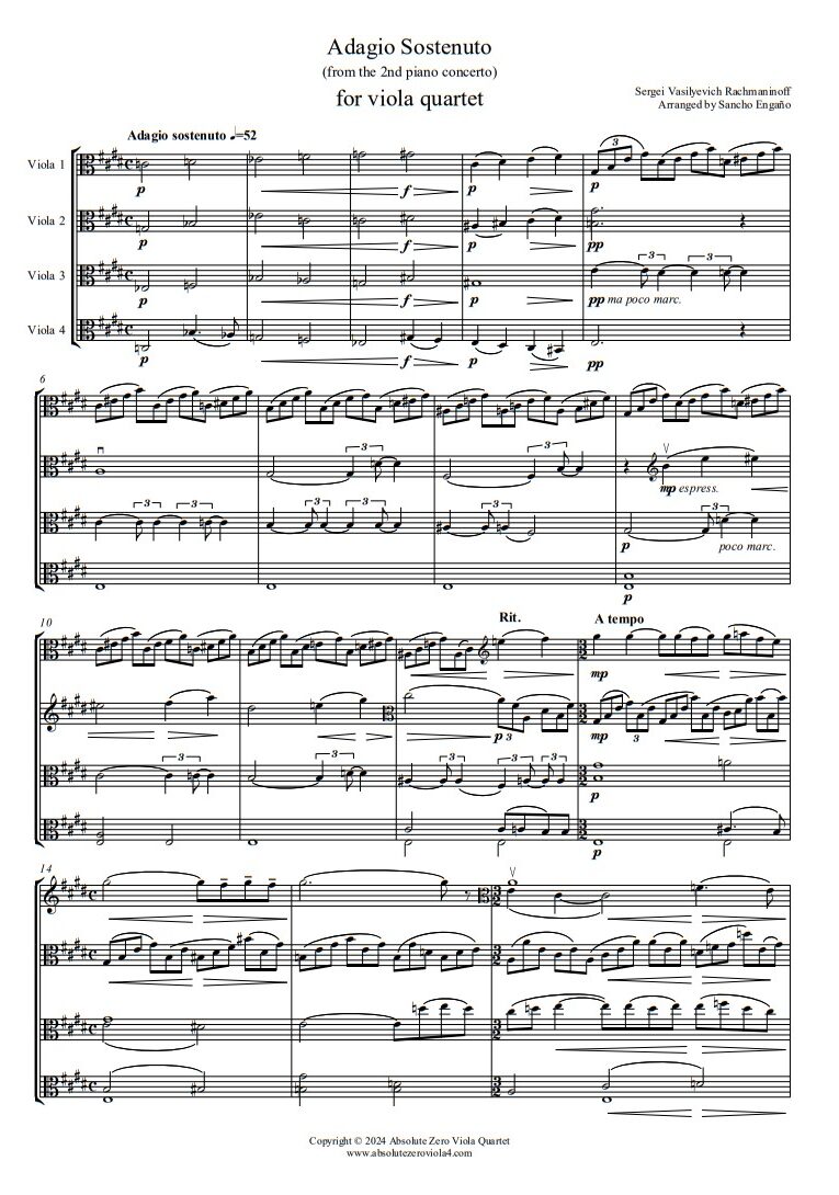 Rachmaninoff - Adagio Sostenuto