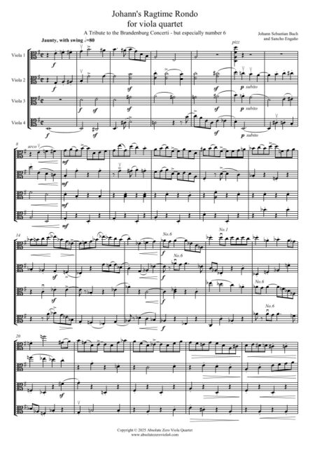 Bach J. S. and Sancho Engaño - Johann's Ragtime Rondo