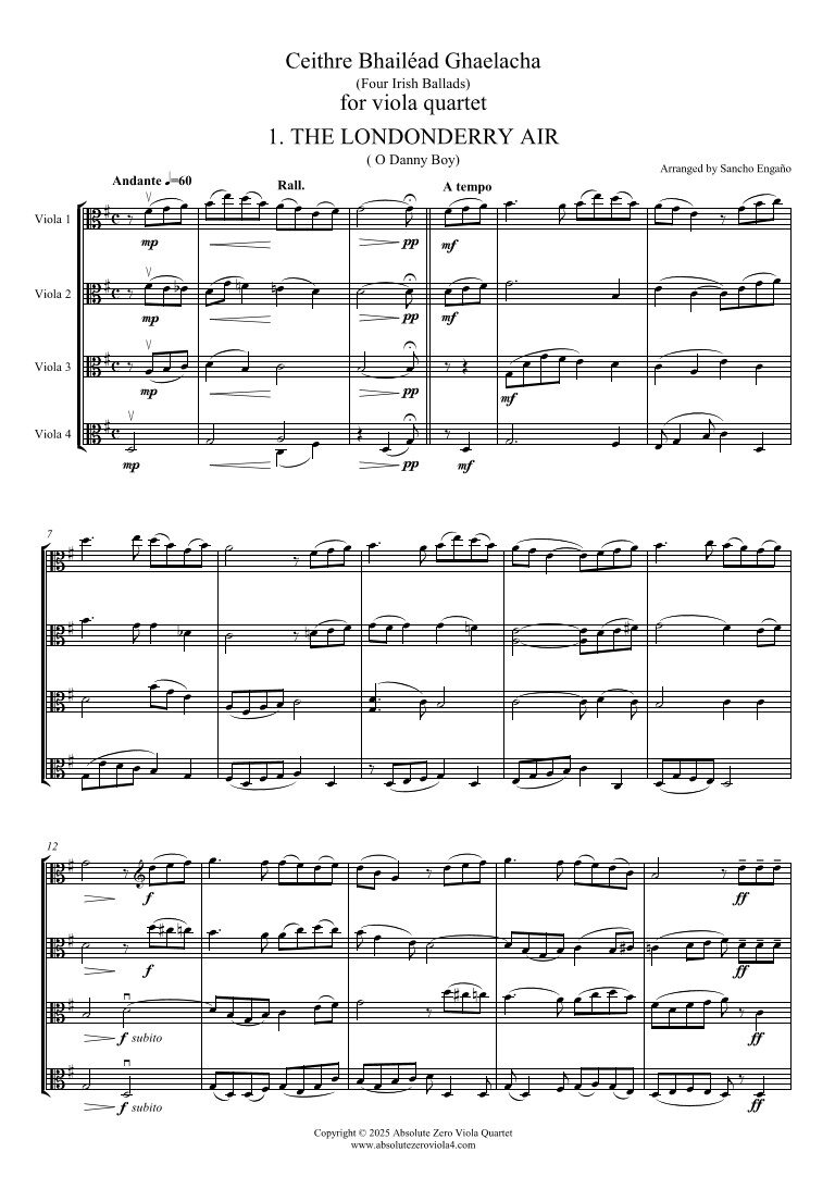Four Irish Ballads
