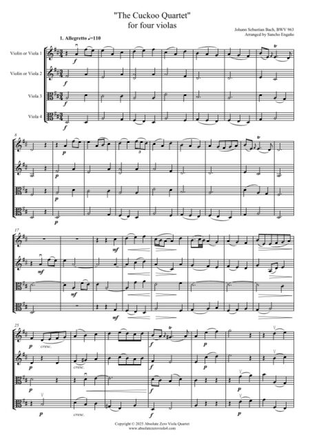 Bach J.S. - The Cuckoo Quartet
