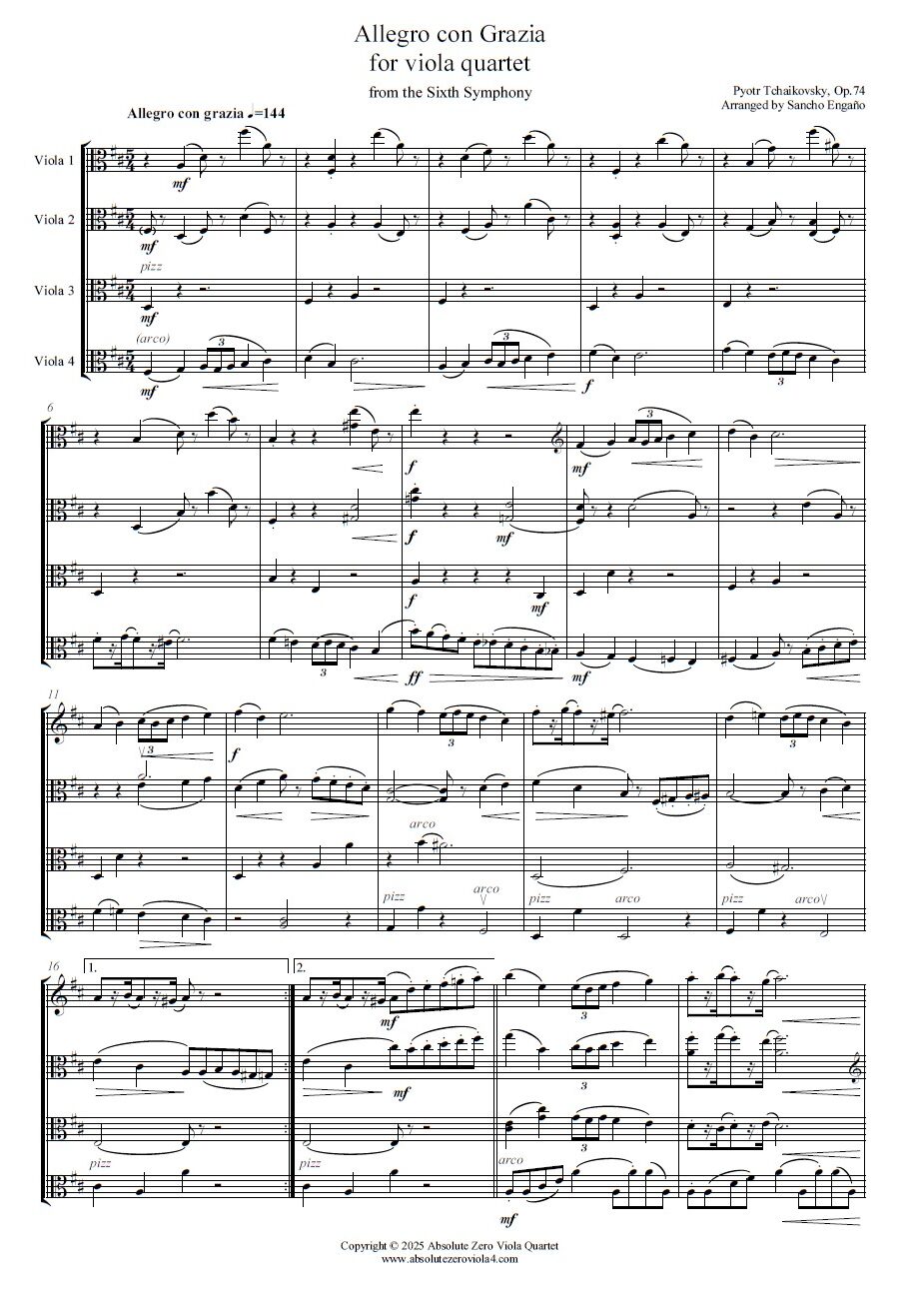 Tchaikovsky - Allegro con Grazia
