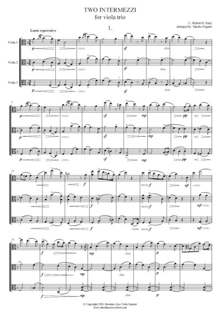 Parry - Two Intermezzi